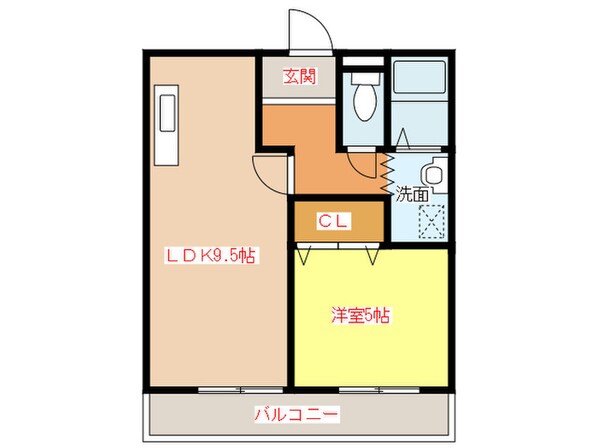 柘植マンションの物件間取画像